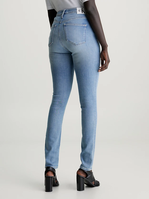 Calça jeans skinny de cintura alta