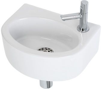 Plieger Orlando fonteinset compleet 30x22x11cm wit