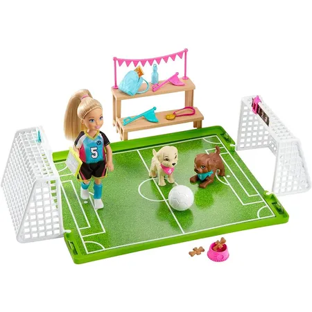 Barbie Traumvilla Abenteuer Chelsea Fußballerin Puppe und Spielset