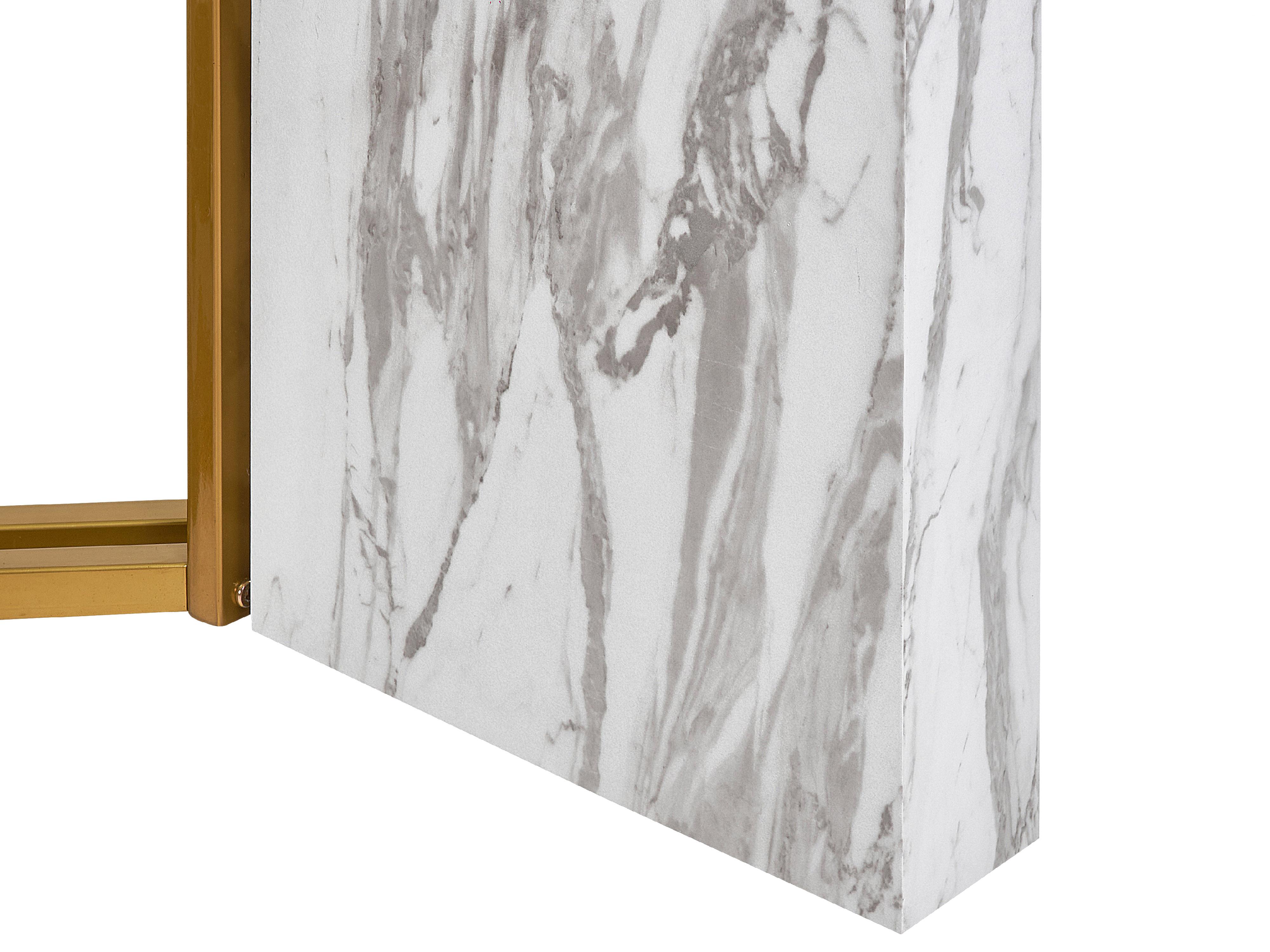 Eettafel CALCIO Wit marmer 100 cm 200 cm