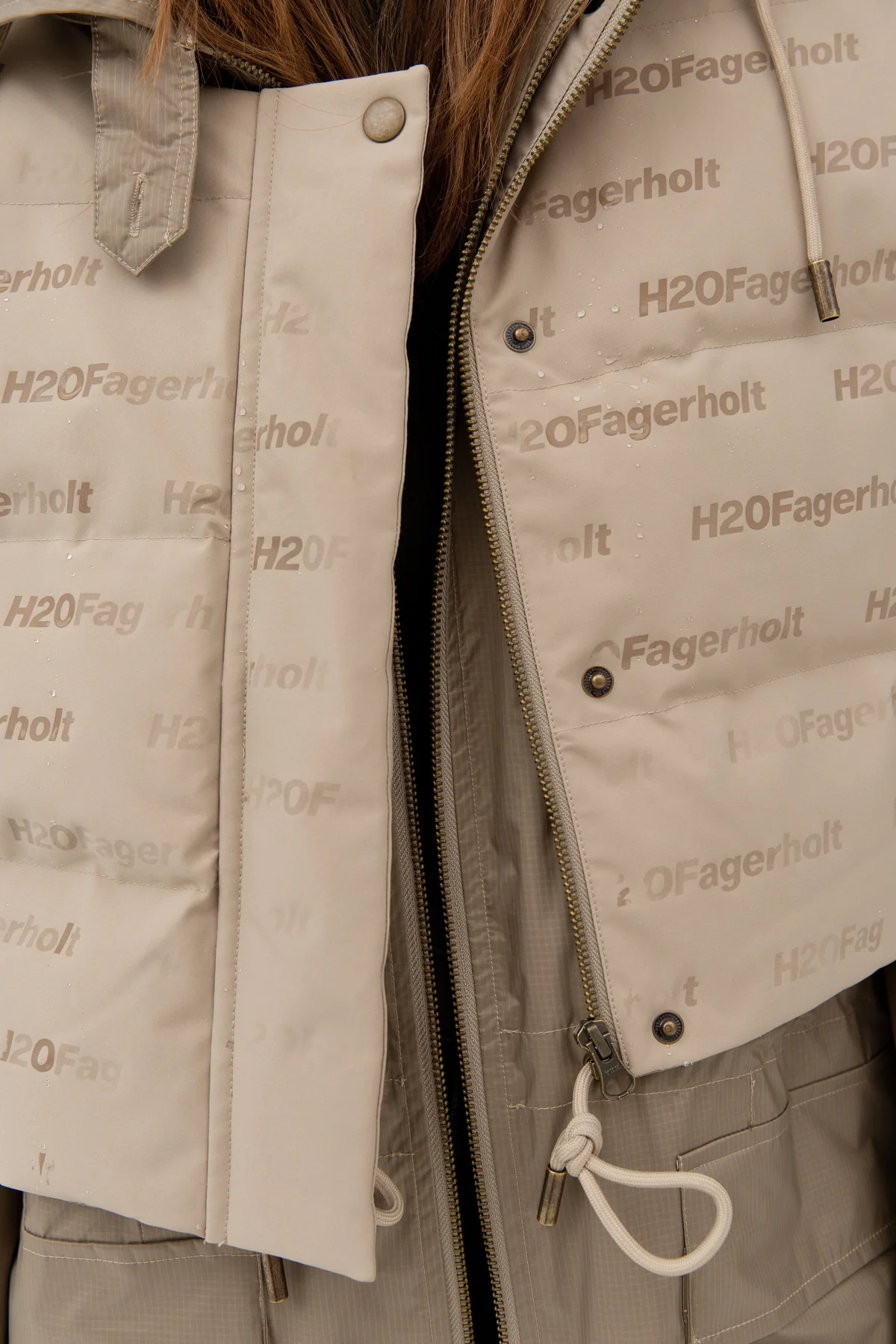 H2O Fagerholt Magic Rain Jacket 1047 creamy grey