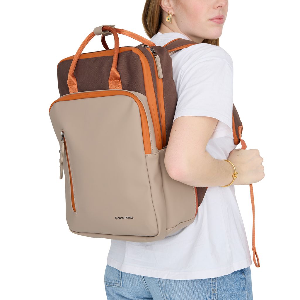New Rebels Ferron Milwaukee Handel Backpack 15,6 inch Coffee