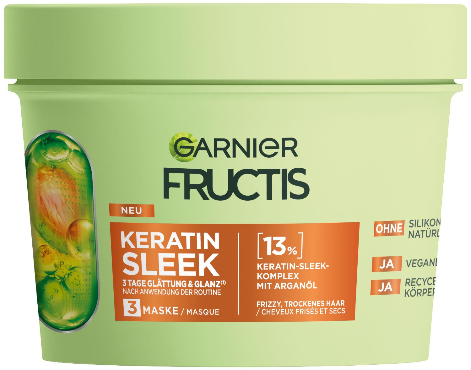 FRUCTIS Sleek Maske<br>370 ml, Keratin