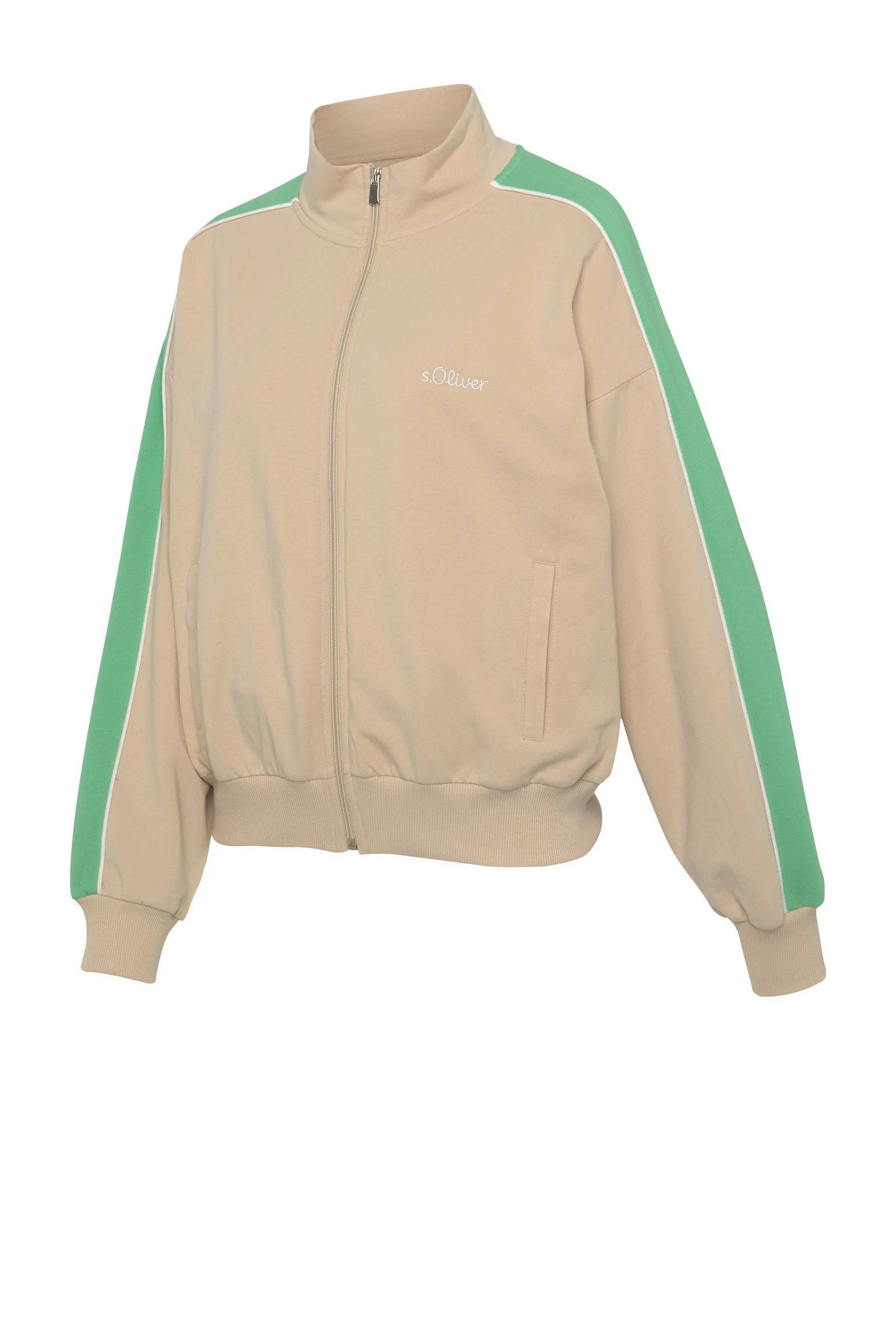 s.Oliver loungevest beige/groen
