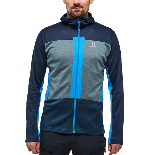 Veste polaire ski rando HAGLÖFS HAGLOFS ROC FLASH MID HOOD M TARN BLUE/STEEL BLUE