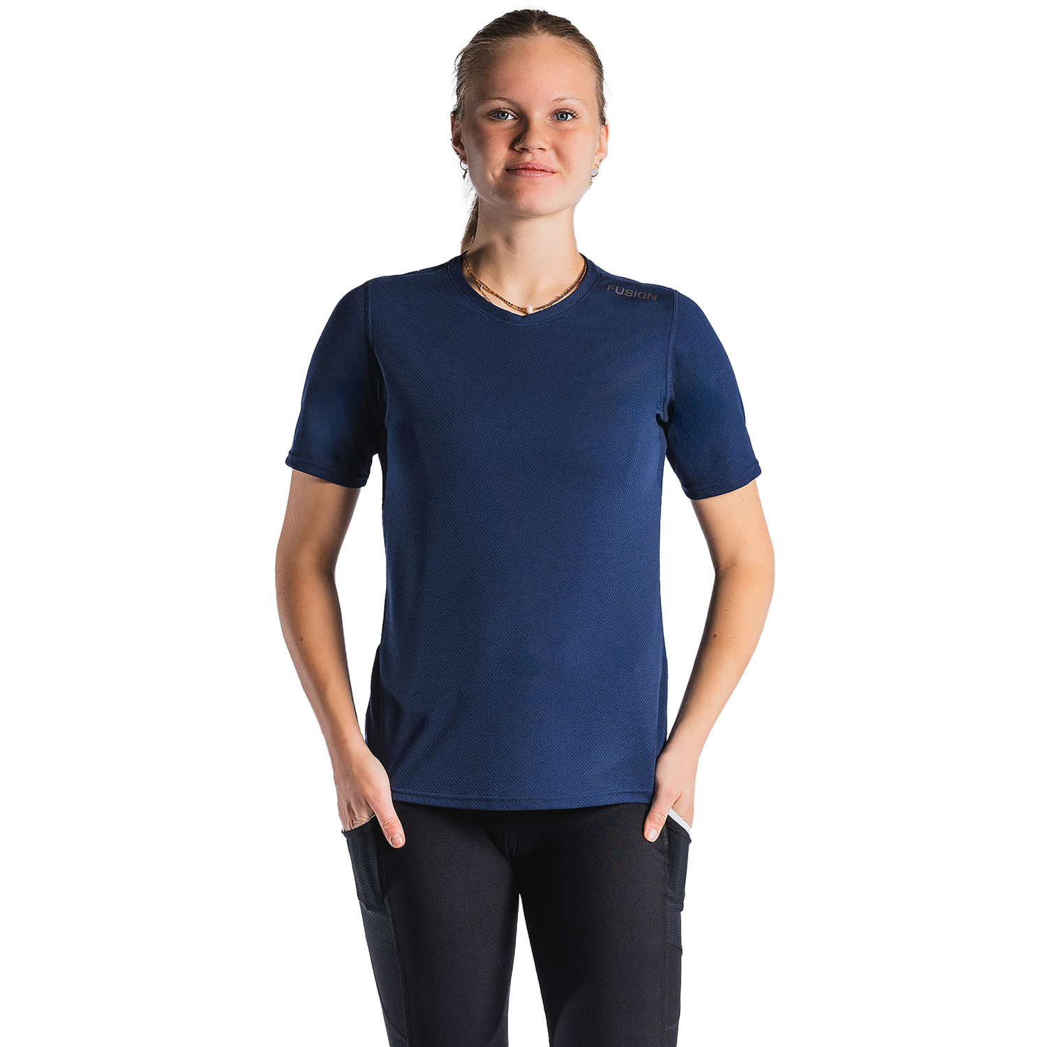 Fusion Run Shirt Korte Legging Set Dames