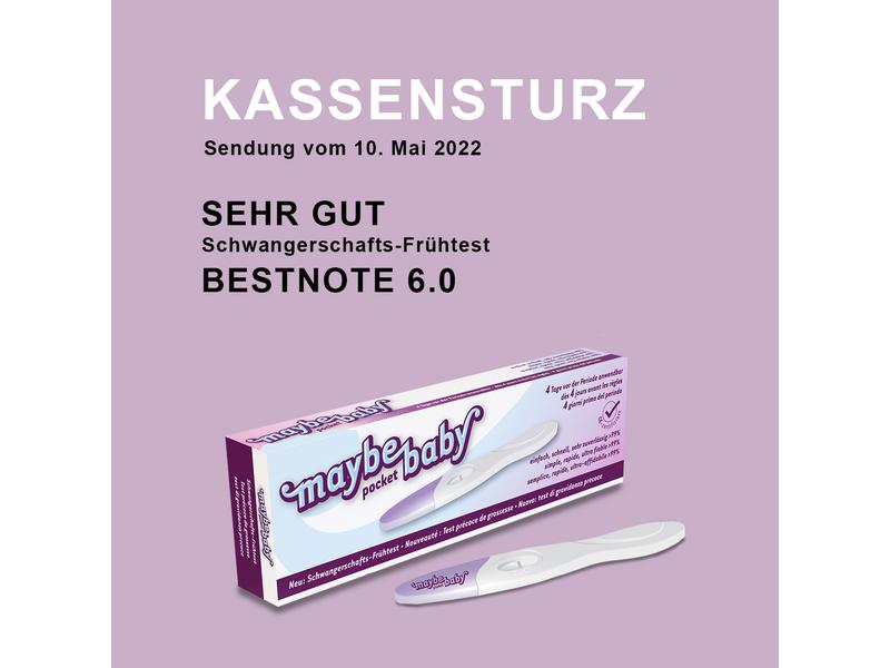 maybe-baby Schwangerschaftstest Pocket Frühtest 2er Pack Schwangerschaftstest Pocket Frühtest