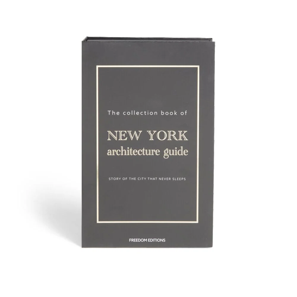Boîte de rangement faux livre décoratif New York Architecture 27x17x4cm