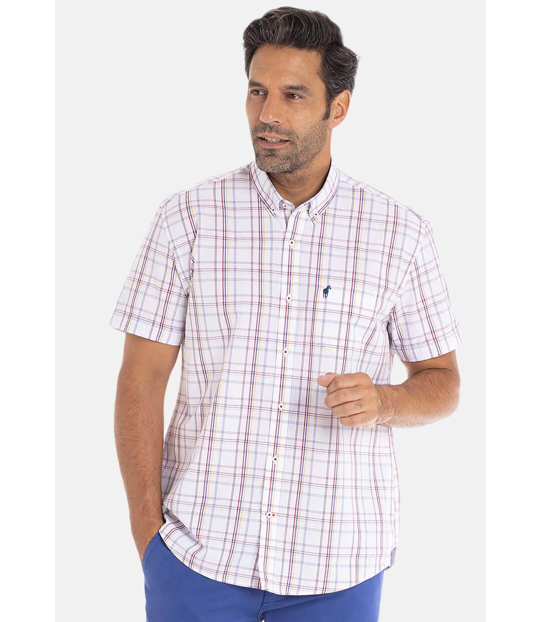 Chemise manches courtes col boutonné coton CORIAN