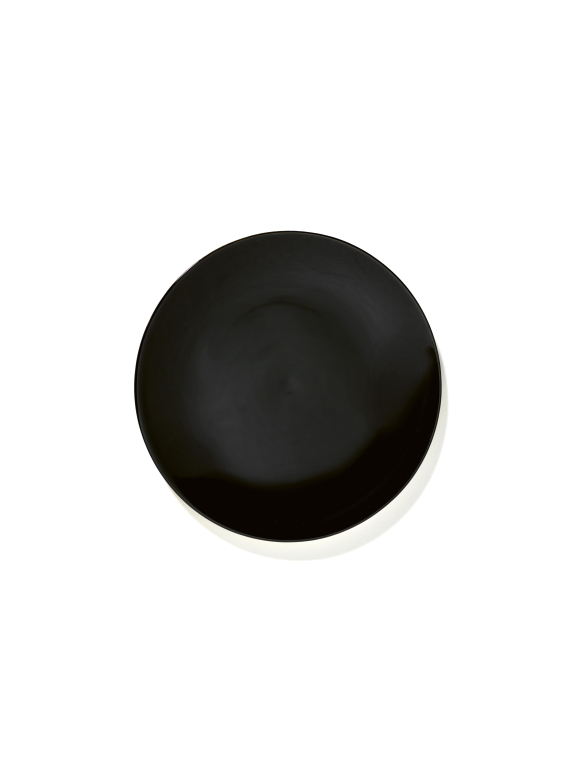Serax Dé tableware by Ann Demeulemeester ontbijtbord Ø17,5 set van 2 White/Black 1