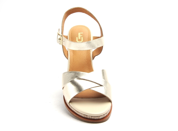 Fugitive nu pieds talons femme iroize or