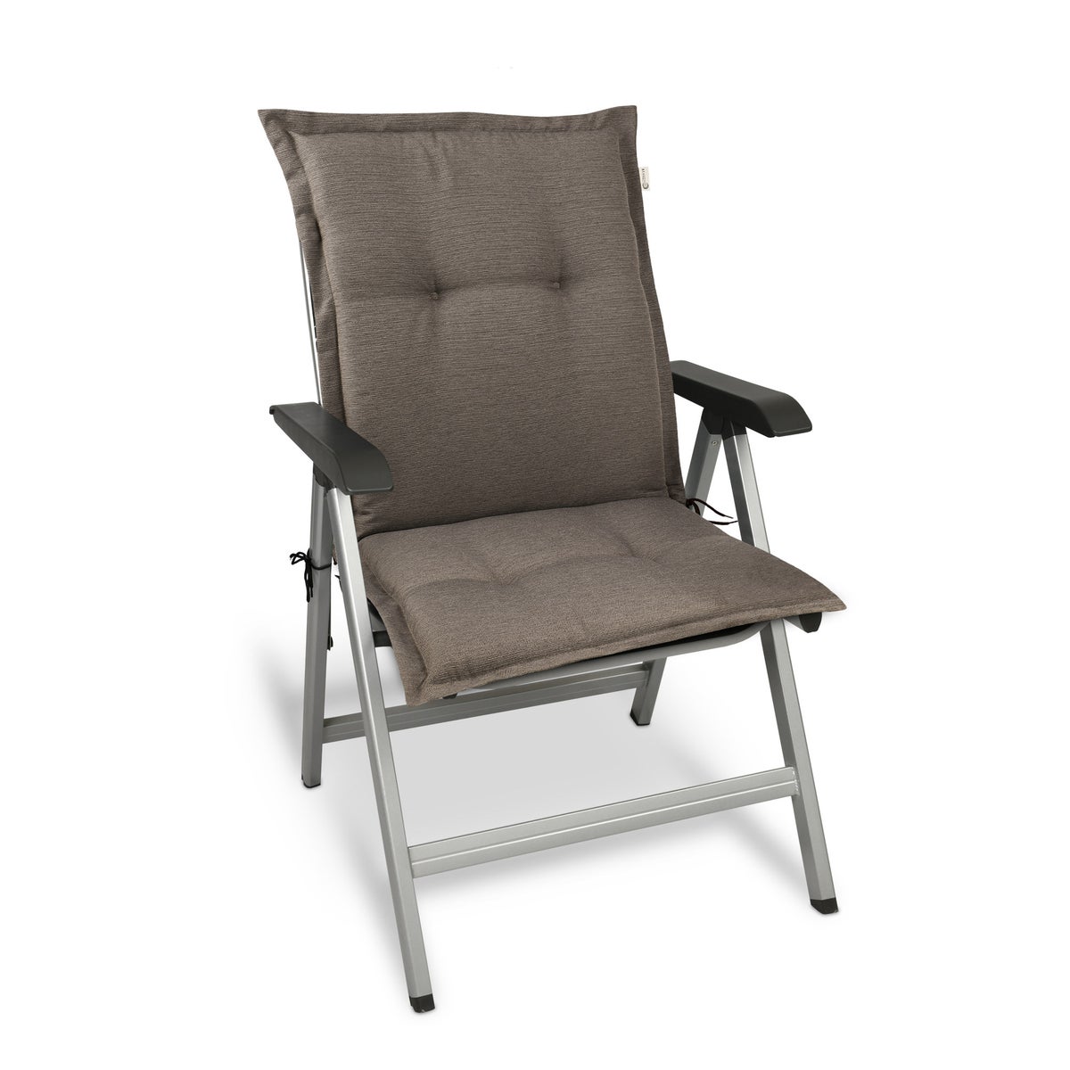 Beautissu HighLux NL Lage Rugstoel 105x50x7cm Taupe (4-delige set)