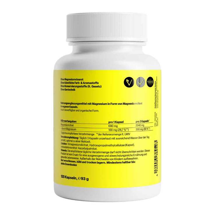 Magnesium Citrat Kapseln, 120 St