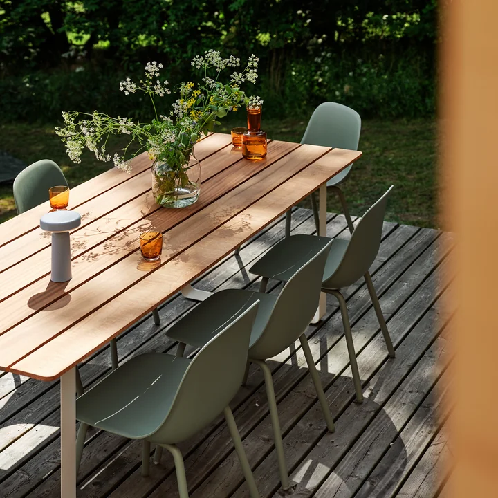 Muuto - Fiber Outdoor Stuhl, anthrazit schwarz