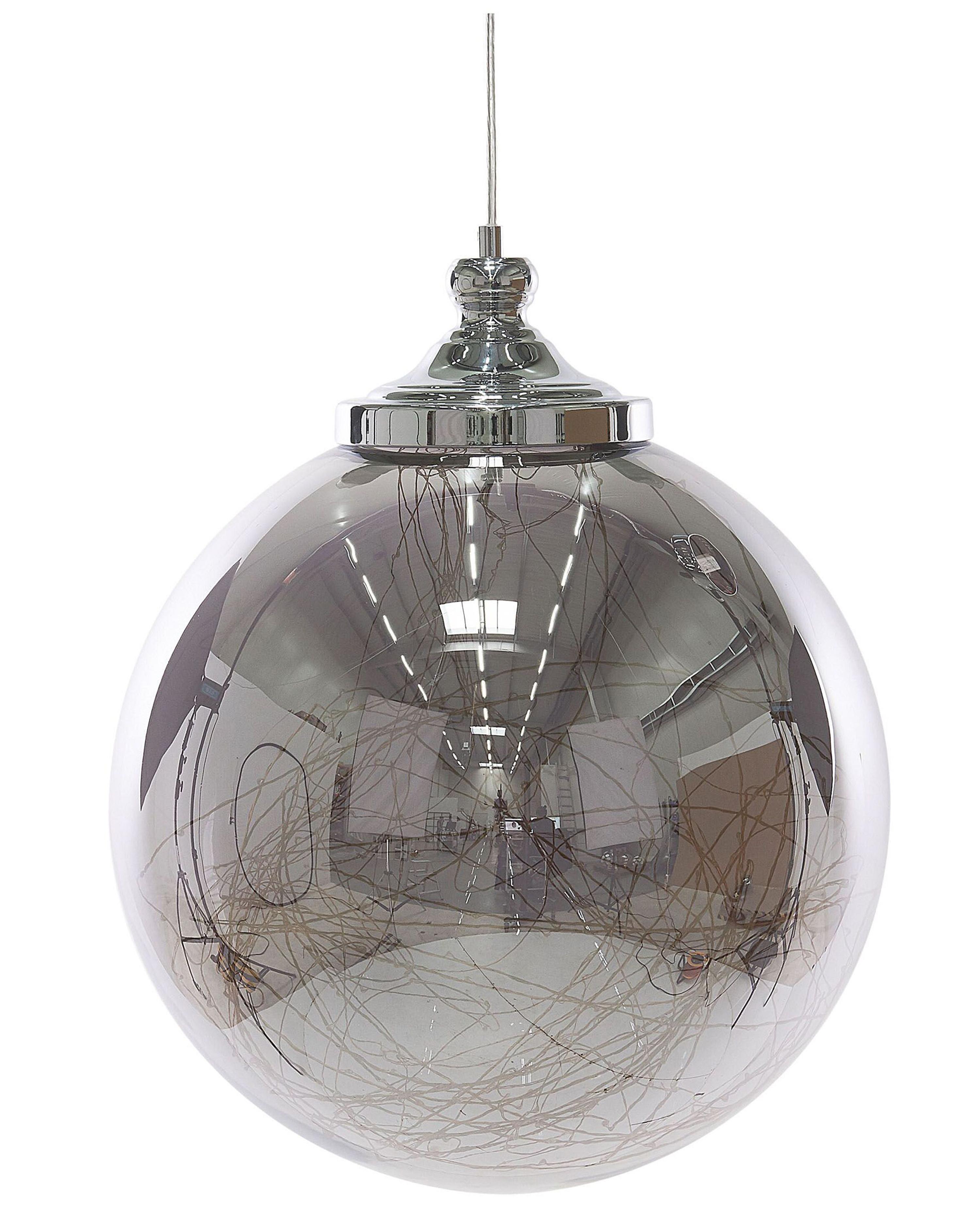 Hanglamp BENI Glas Zilver