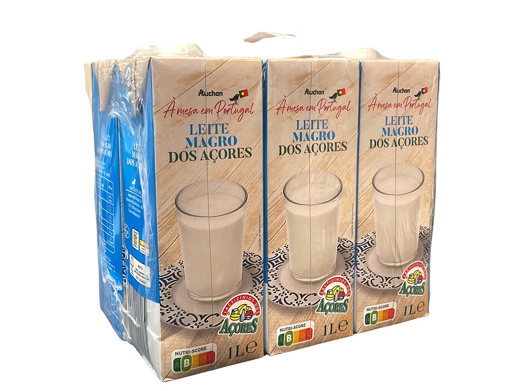 LEITE AUCHAN MAGRO AÇORES 6X1L