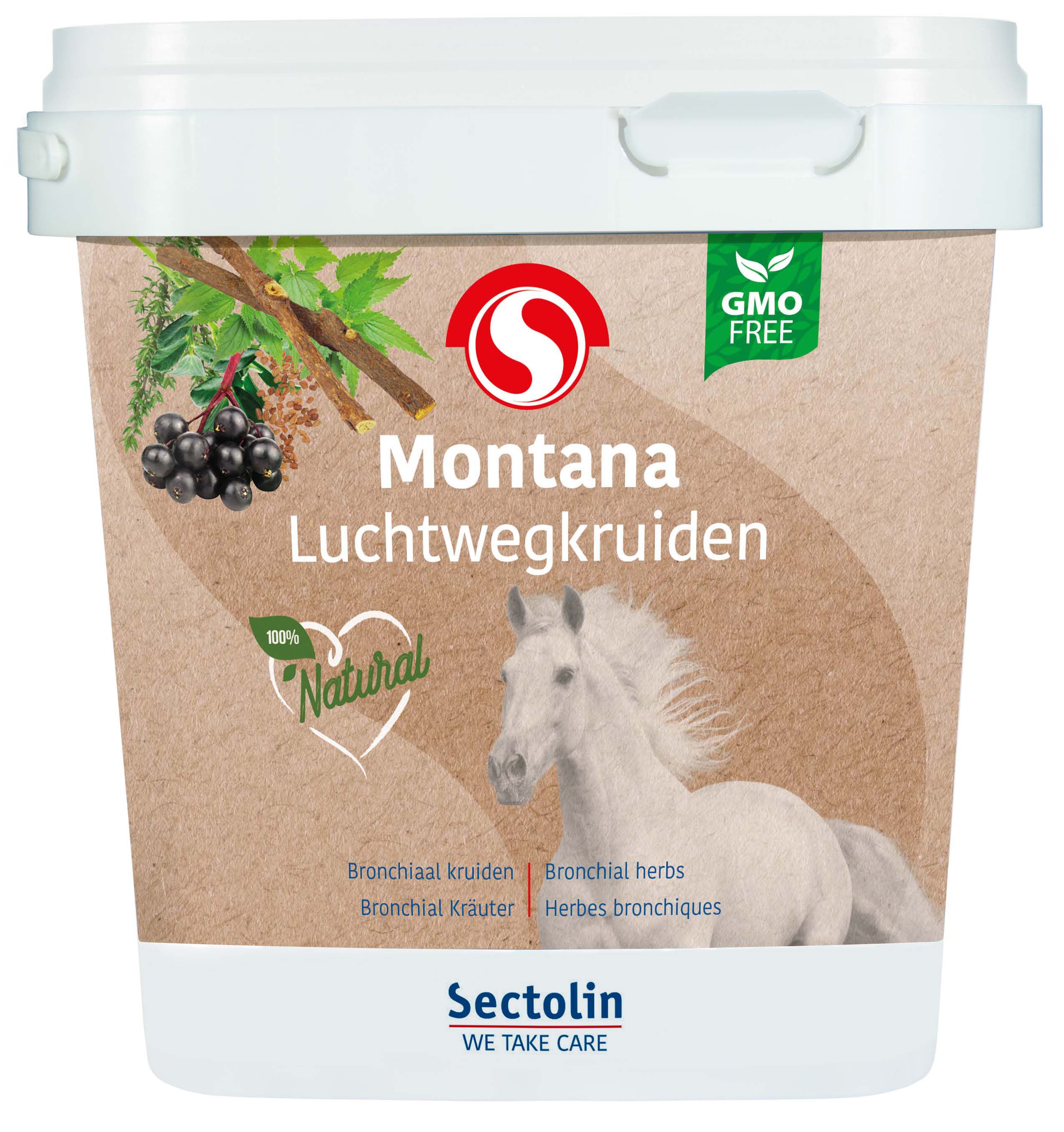 Sectolin Montana - Luchtwegkruiden Paard - 1.2 Kilogram