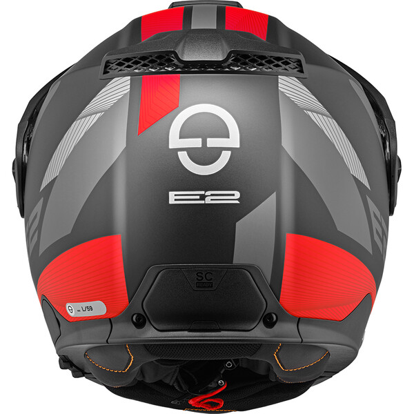 Schuberth - Casque E2 Defender Noir Mat / Rouge