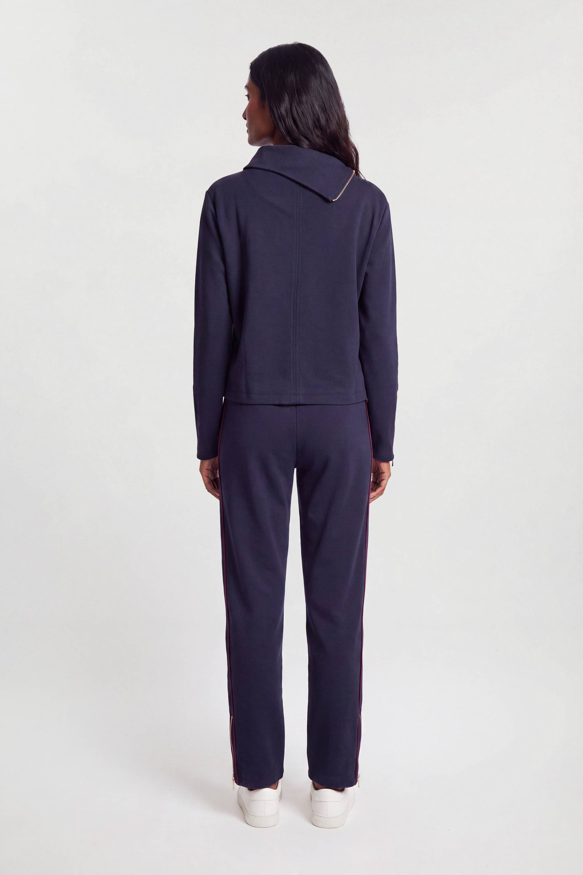 KarenMillen Sweat-shirt Décontracté En Mélange Viscose Avec Détail Zip