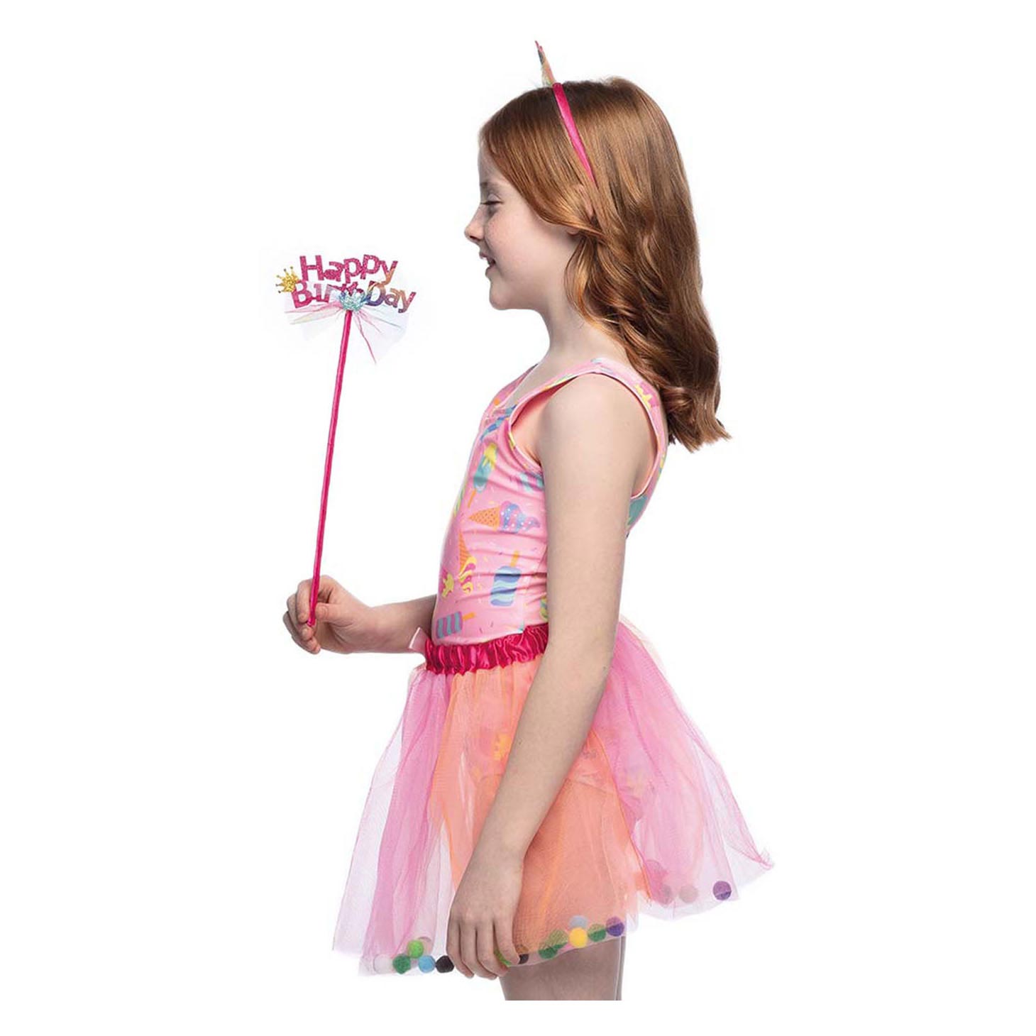 Verkleedset Fee Roze Happy Birthday