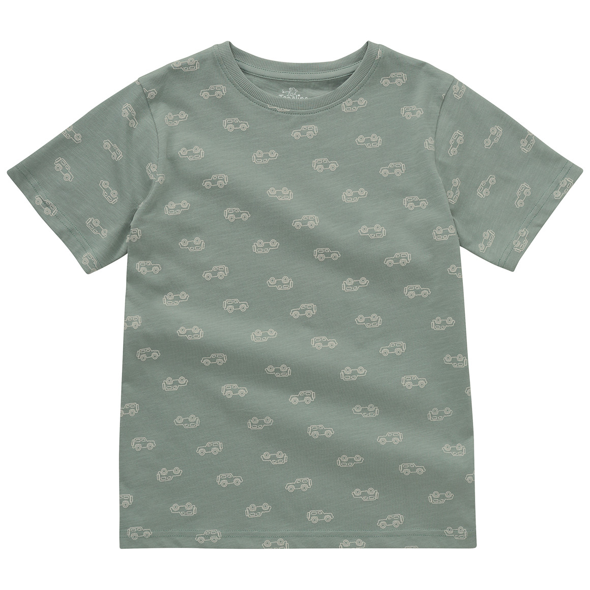 Topolino Jungen T-Shirt mit Fahrzeug-Allover salbei