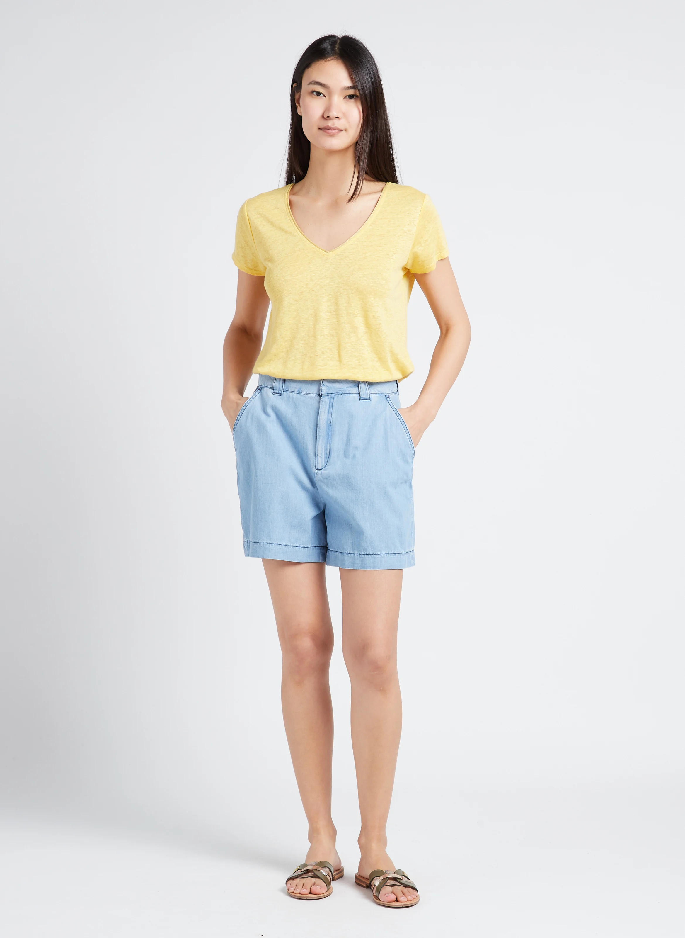 HAMSUKO - Mules en cuir| Blanc