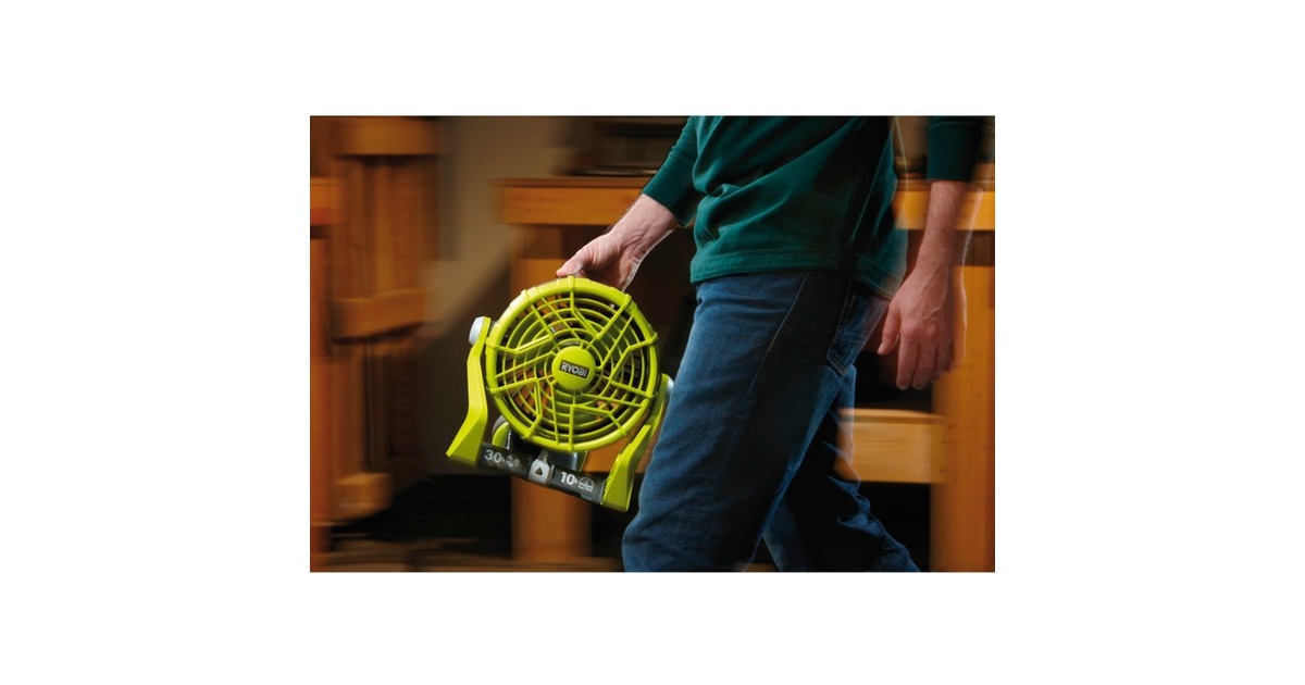 RyobiR18F-0 ventilator  (Groen, Accu niet inbegrepen)