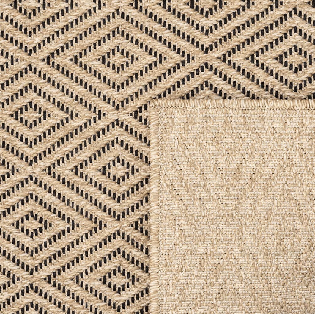 the carpet Teppich »Kansas« rechteckig 1 mm Höhe moderner robuster In und Outdoor Teppich Jute Look