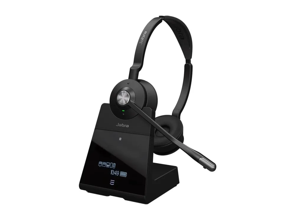 Jabra Engage 75 SE Stereo - Headset - på øret - DECT / Bluetooth - trådløs - NFC - Zoom Certified, Google Meet Certified, Amazon Chime Certified, Certified for Microsoft Teams Open Office, Works With Chromebook Certified, UC-certificeret