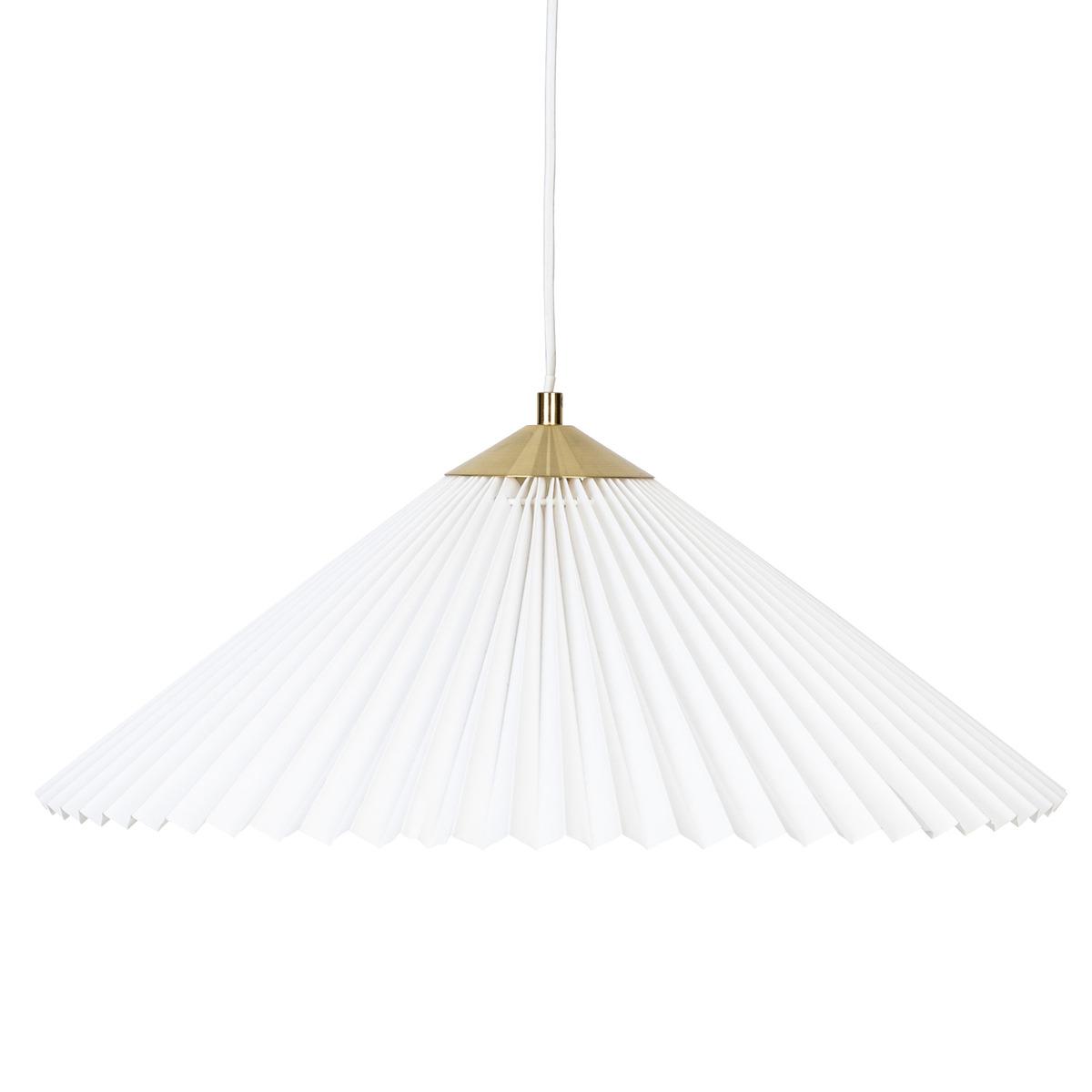 SUSPENSION JIL PLASTIQUE BLANC D.49CM