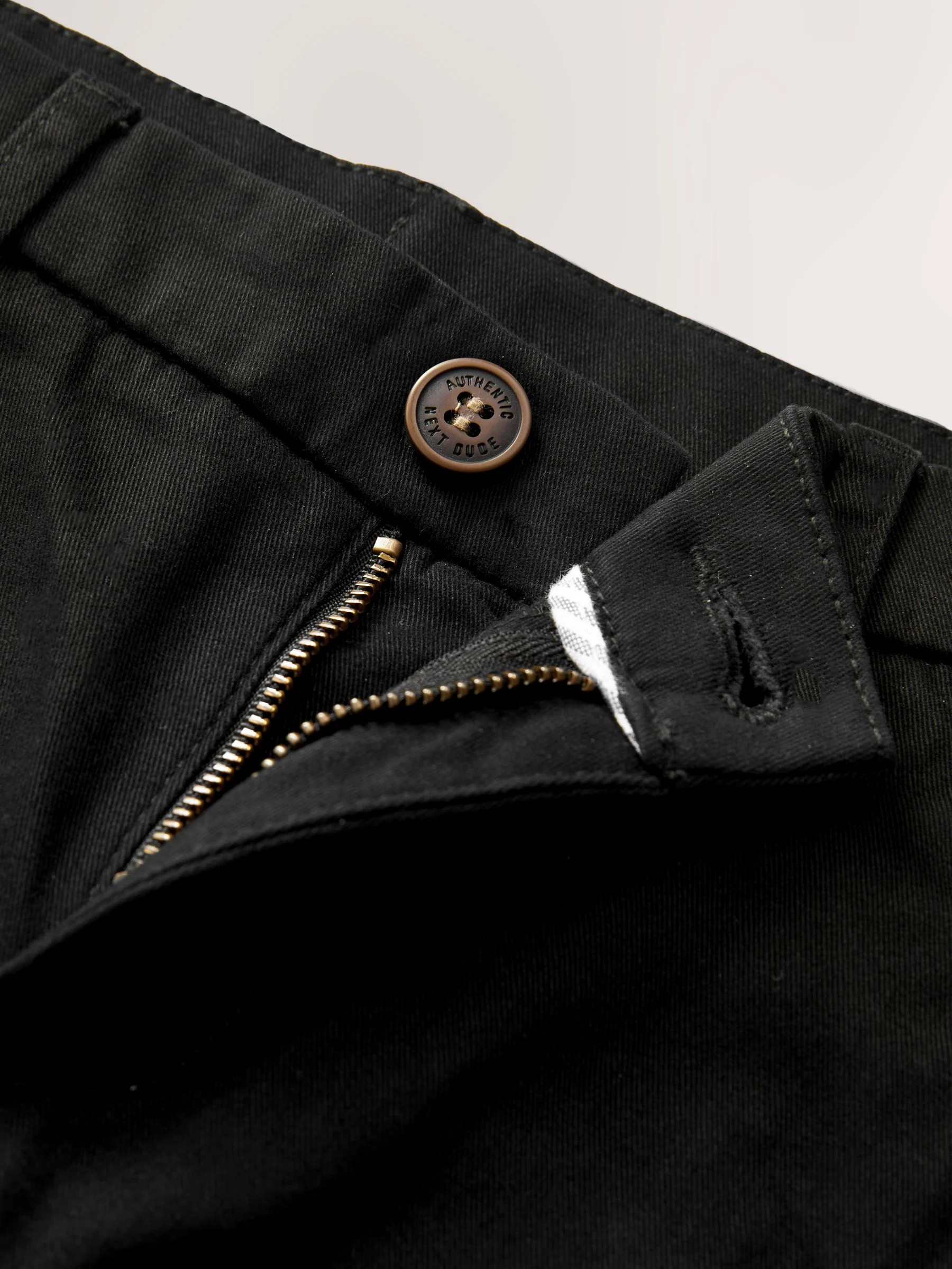Zwart - Stretchy chino's (3-17jr)