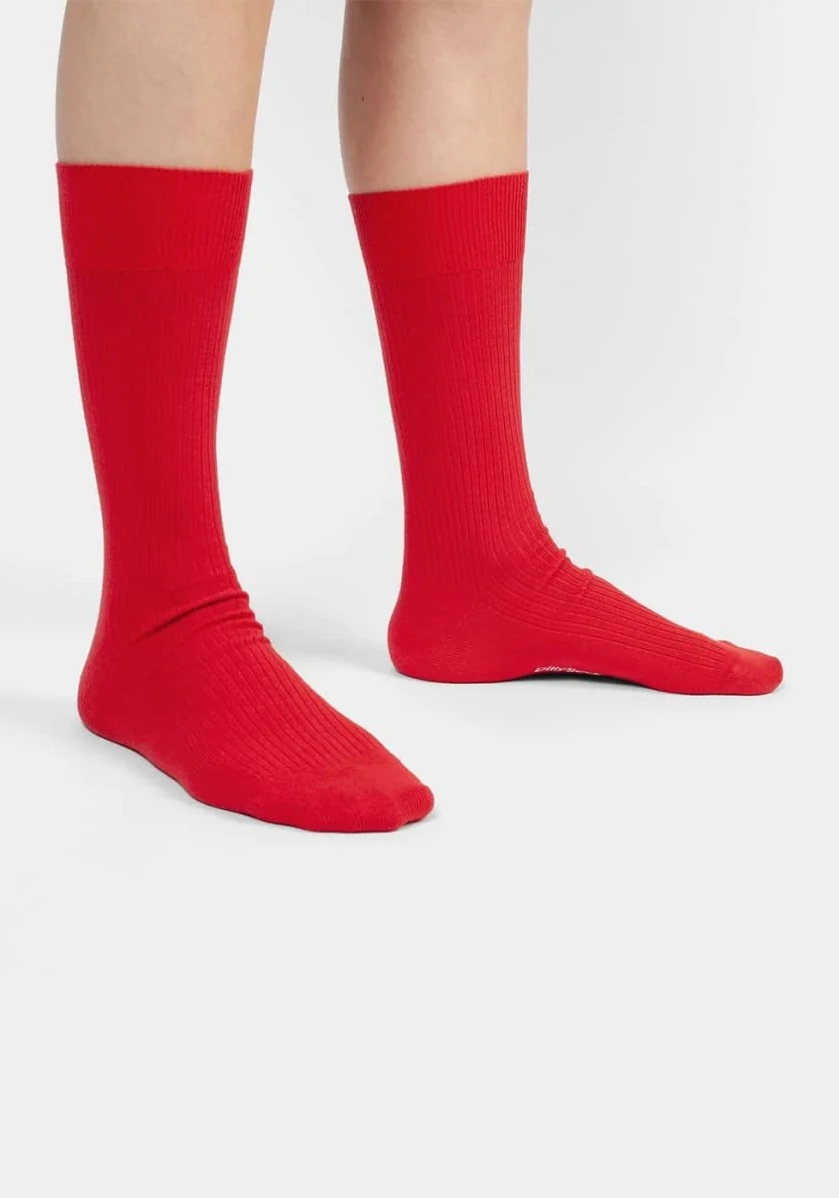 DillySocks Socken Ribbed Ferrari Red