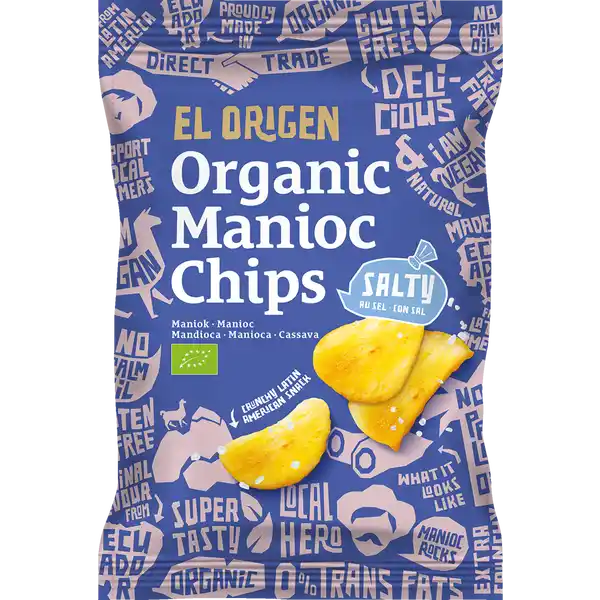Bio Maniok Chips mit Meersalz