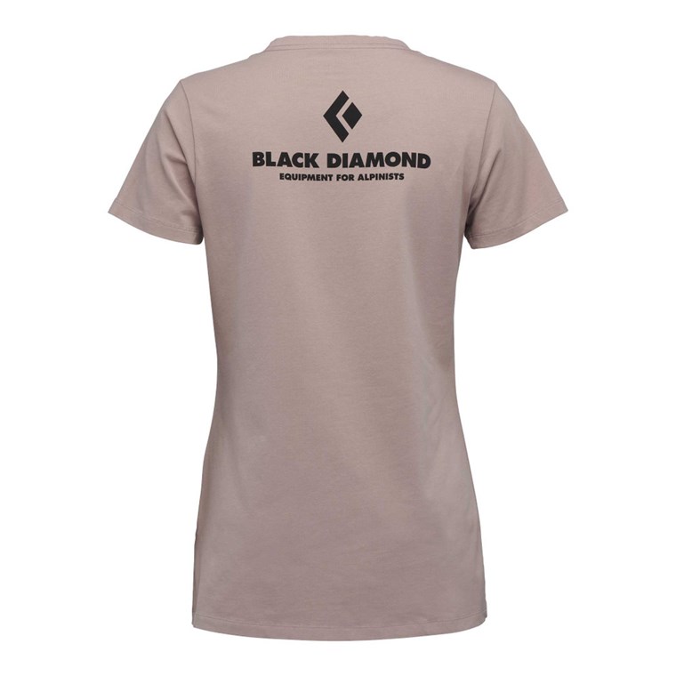 Black Diamond W Eqpmnt For Alpinists Ss Tee Pale Mauve