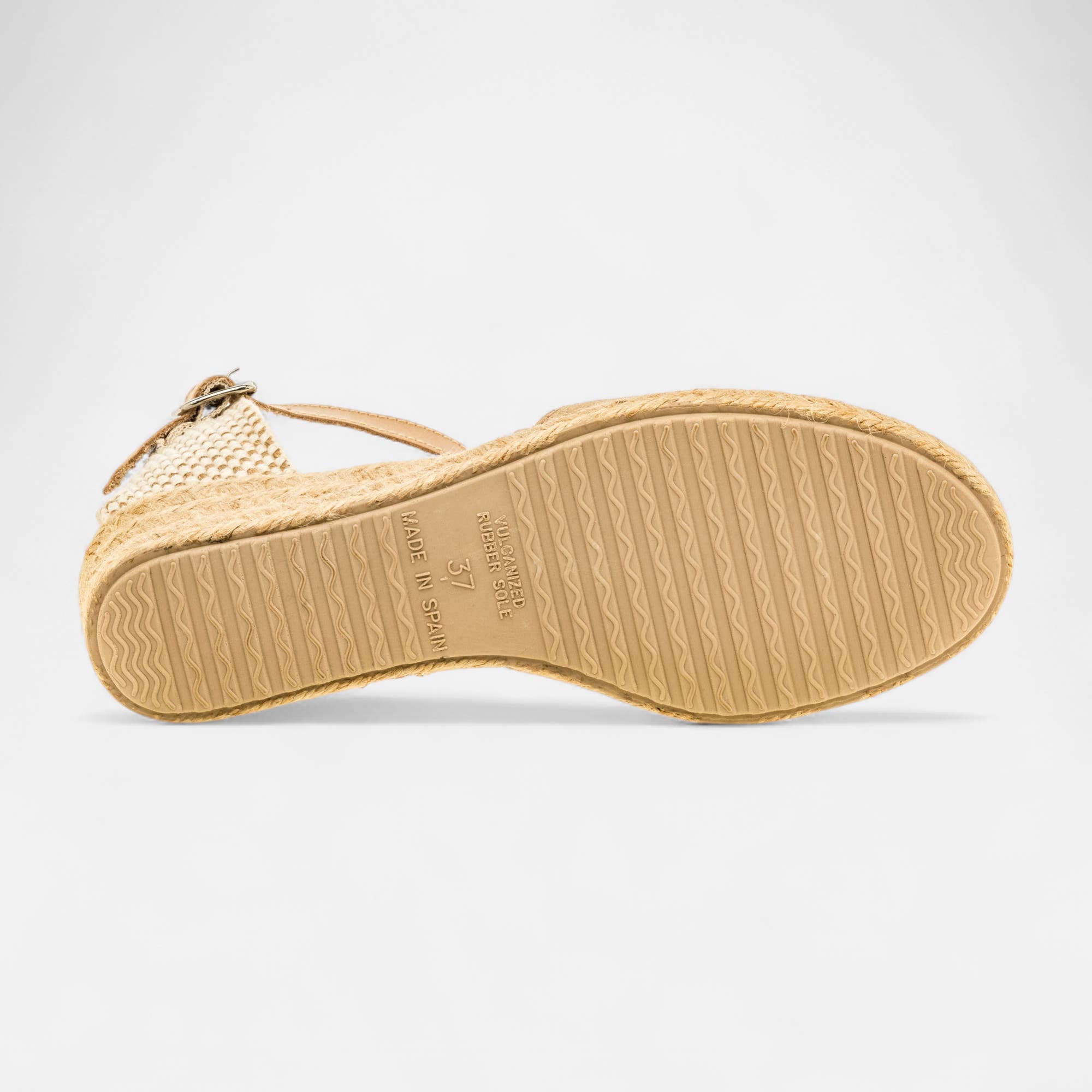 Espadrilles Femme en cuir beige