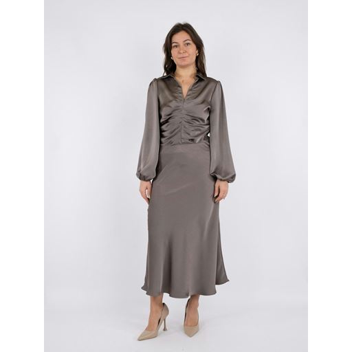 Neo Noir Bovary Nederdel, Warm Grey, 38