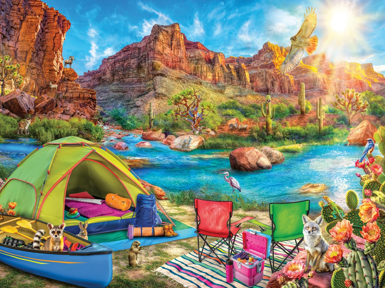 Ravensburger - Puslespil Canyon Camping 1500 brikker