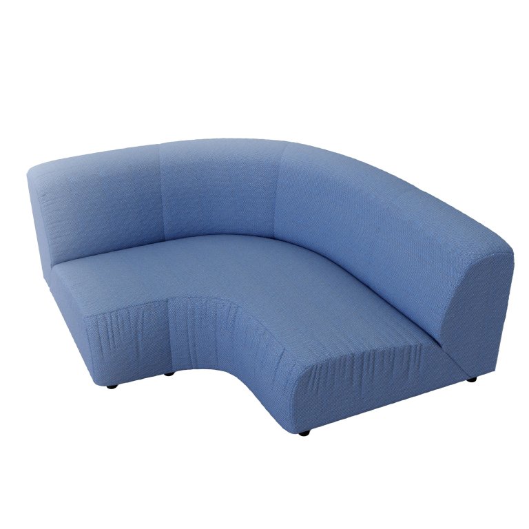 POLSPOTTEN A-Round-U bank kwart rond lindau Dark Blue