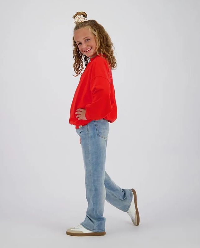 Vingino - Wide Leg Jeans - Bleached Denim - Voor Meisjes