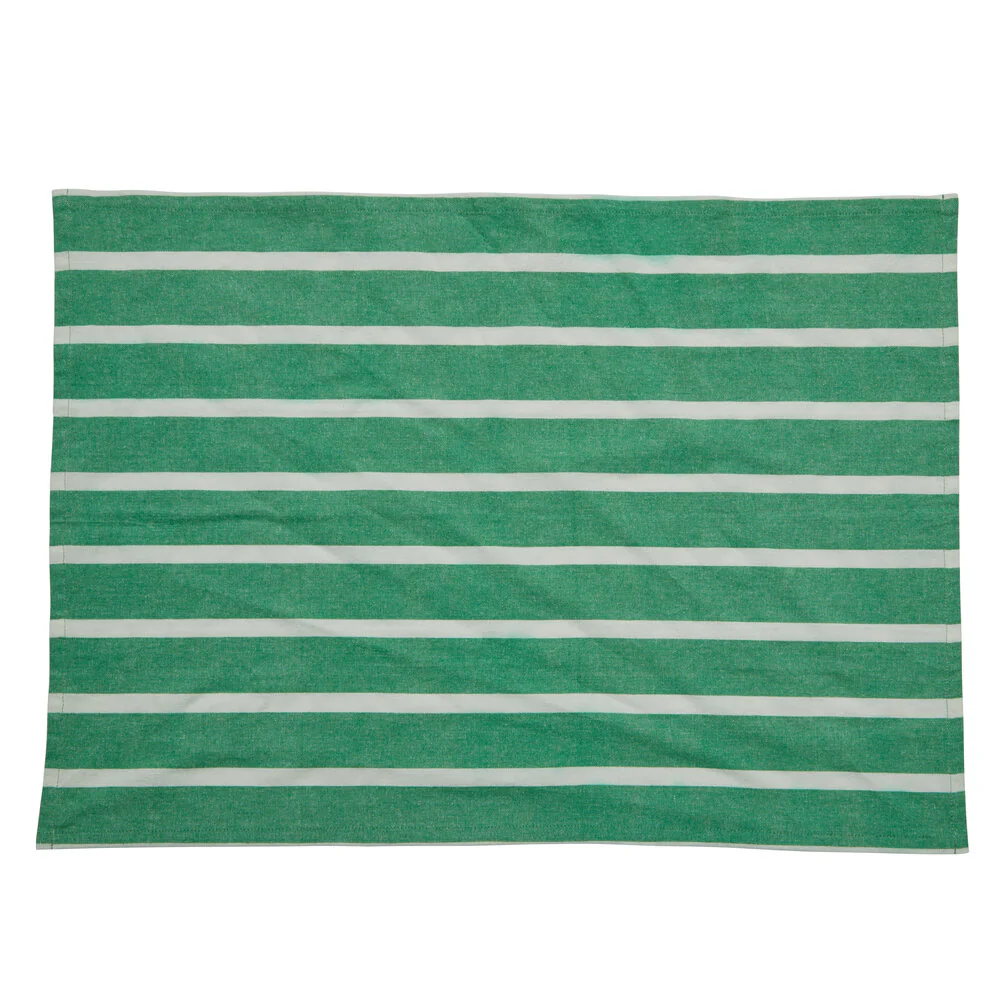 Bahne Interior  Stripe viskestykke bred, grøn - 50x70 cm