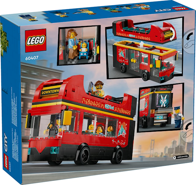 Rød dobbeltdekker-turistbuss LEGO® City (60407)