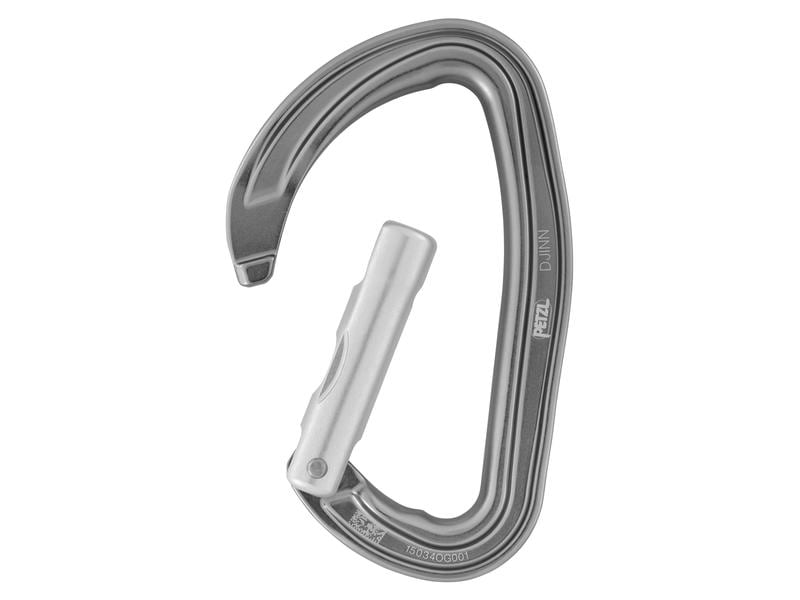 Petzl Karabiner Djinn Straight Gate Robuster Karabiner zum Sportklettern