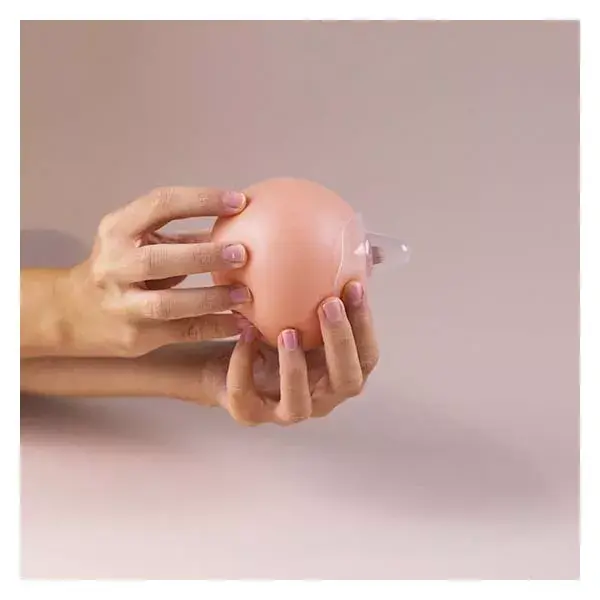 Protetores de mamilo de silicone para amamentação Suavinex, tamanho P, pacote com 2 unidades.