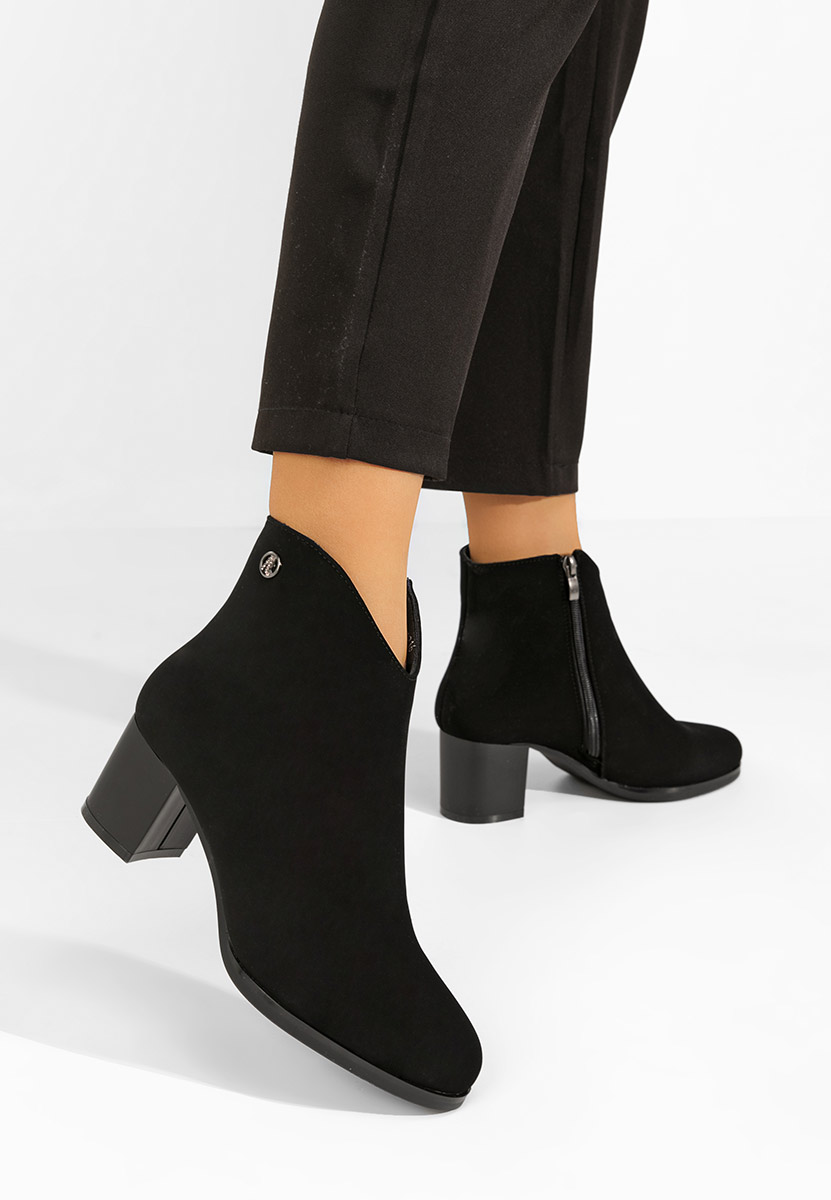 Bottines femme à talon noires Paulene V2