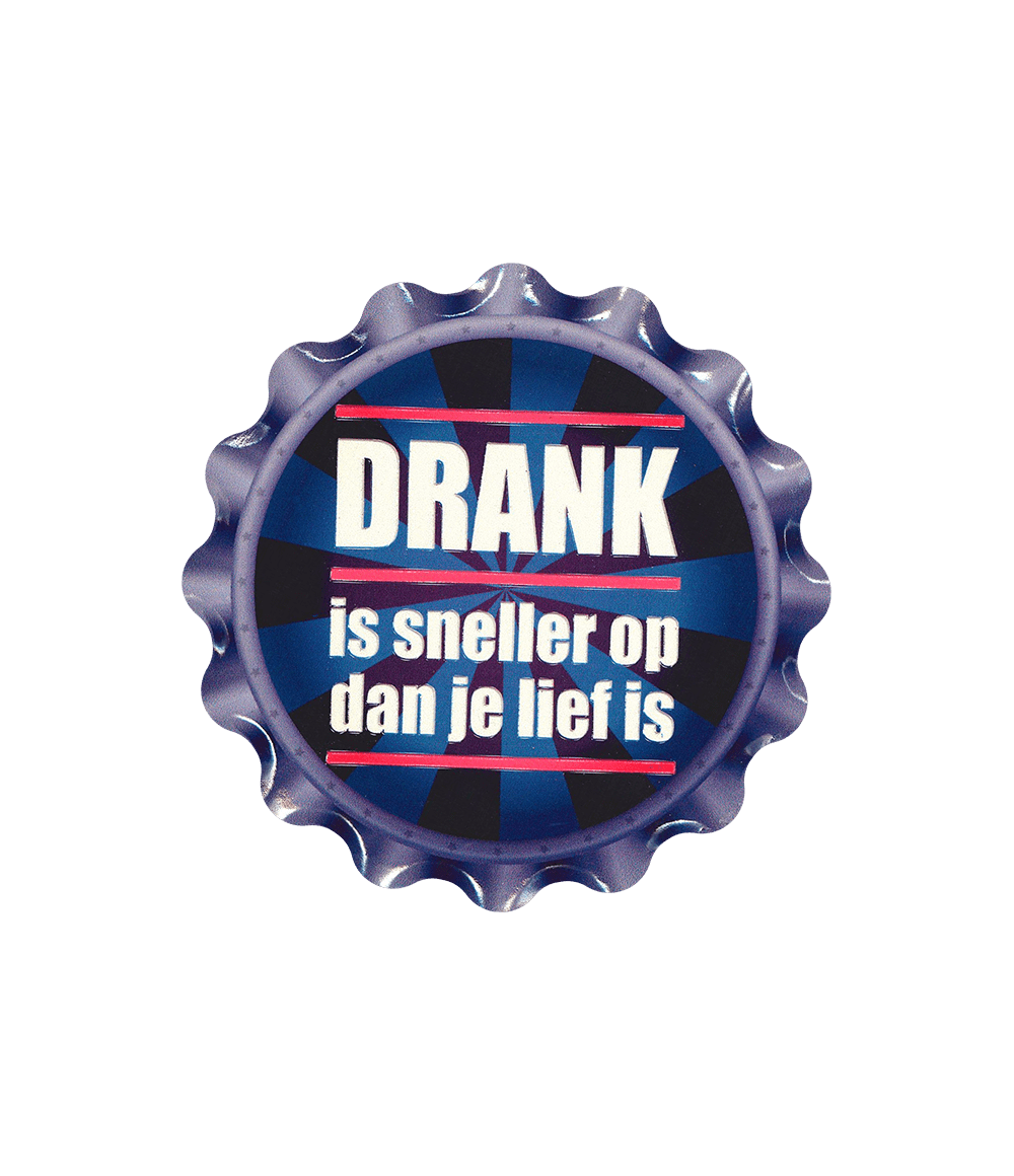 Paars Onderzetters Drank Is Sneller 11cm