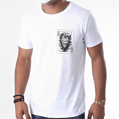Tee Shirt Joker Card Blanc