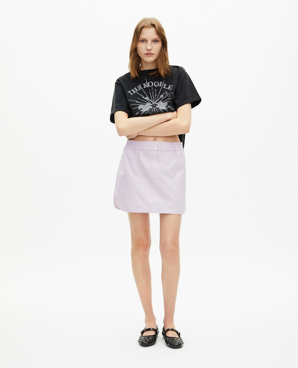 THE KOOPLES<br>Camiseta de manga curta com estampa de strass