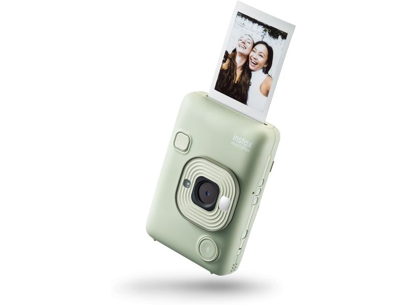 Fujifilm Fotokamera Instax Mini LiPlay Grün Hybrid-Sofortbildkamera