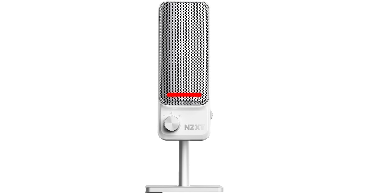 NZXTCapsule Elite microfoon  (Wit, RGB, USB-C)