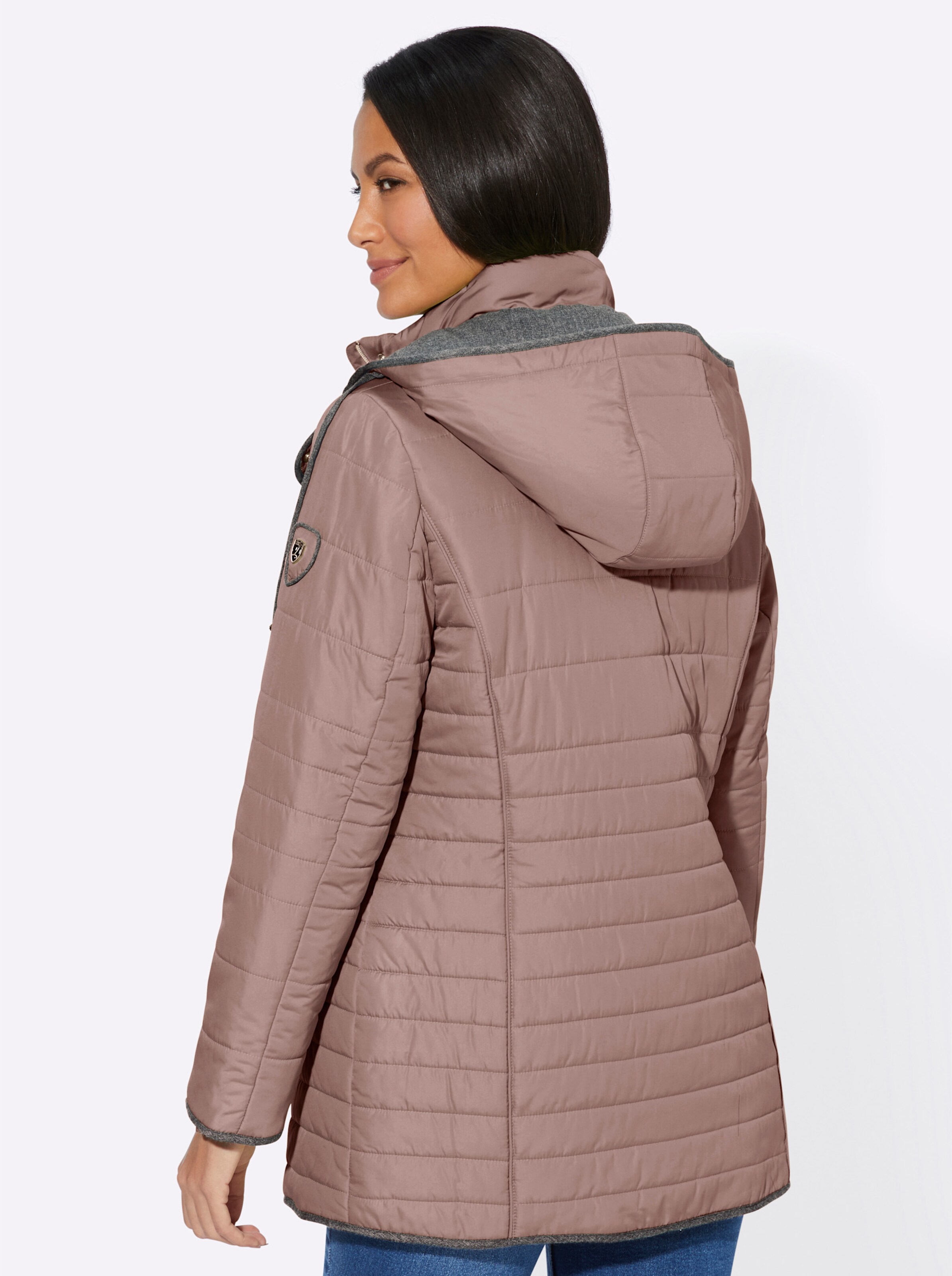 Steppjacke in hortensie